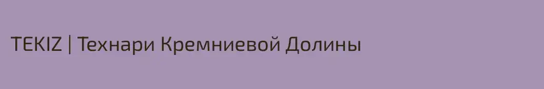 TEKIZ | Технари Кремниевой Долины